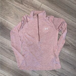 Under Armour Heathered Pink Long Sleeve Top